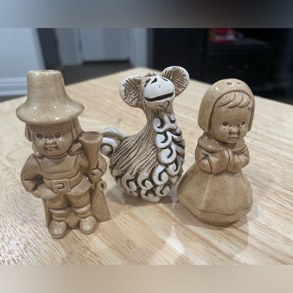 Salt and Pepper Holders Glass and Designed 4 total